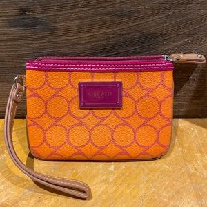 Nine West Orange Wristlet